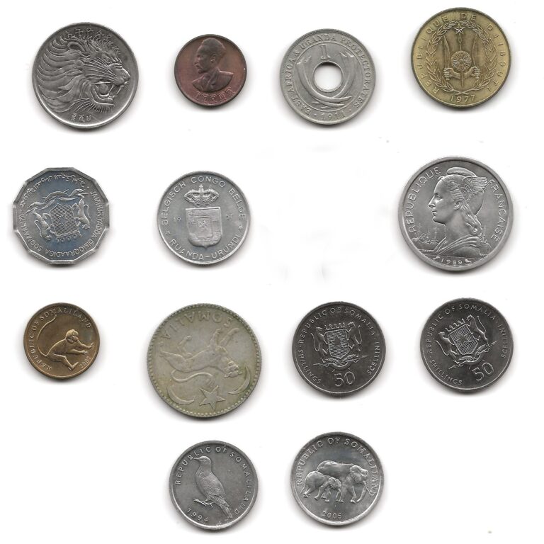 Read more about the article 13 coins East Africa – French Somaliland  Djibouti  Ethiopia  Somalia