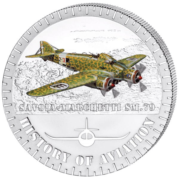 Read more about the article 20g Silver Coin 2014 Burundi History of Aviation Savoia-Marchetti Colorized