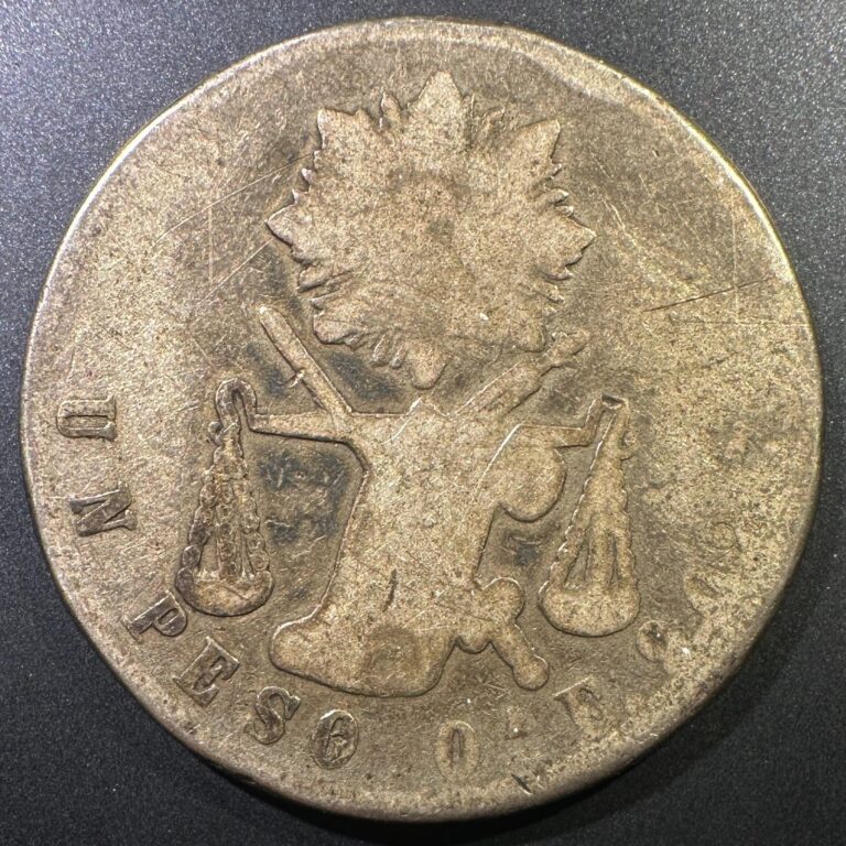 Read more about the article 1873 Oa Oaxaca Mexico Silver Un Peso Scarce Mint Low Mintage Type Coin