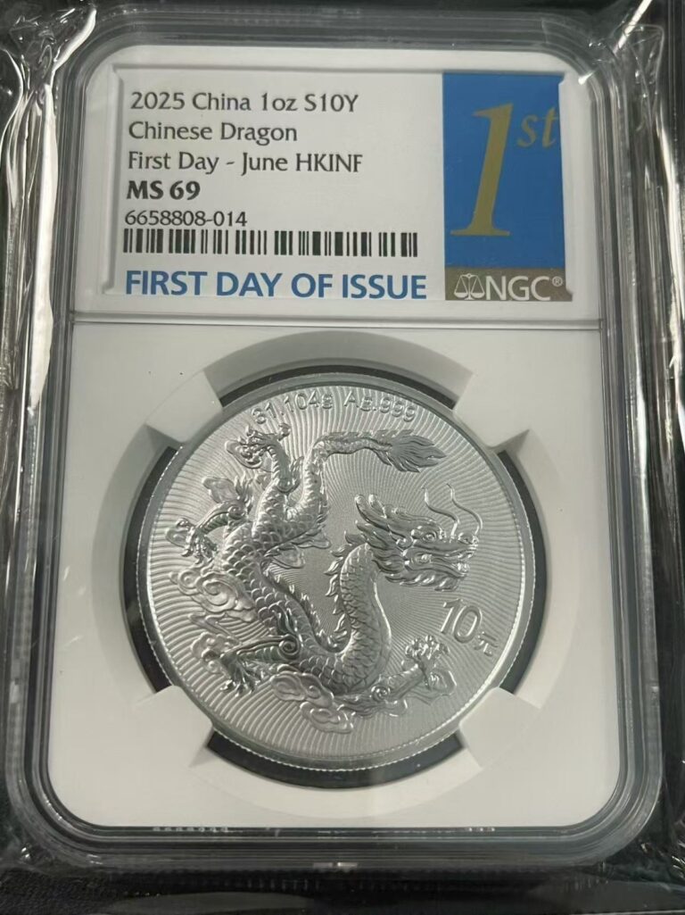 Read more about the article NGC MS69 2025 China 10YUAN Chinese 2025 Dragon Silver Coin First Day of Issue