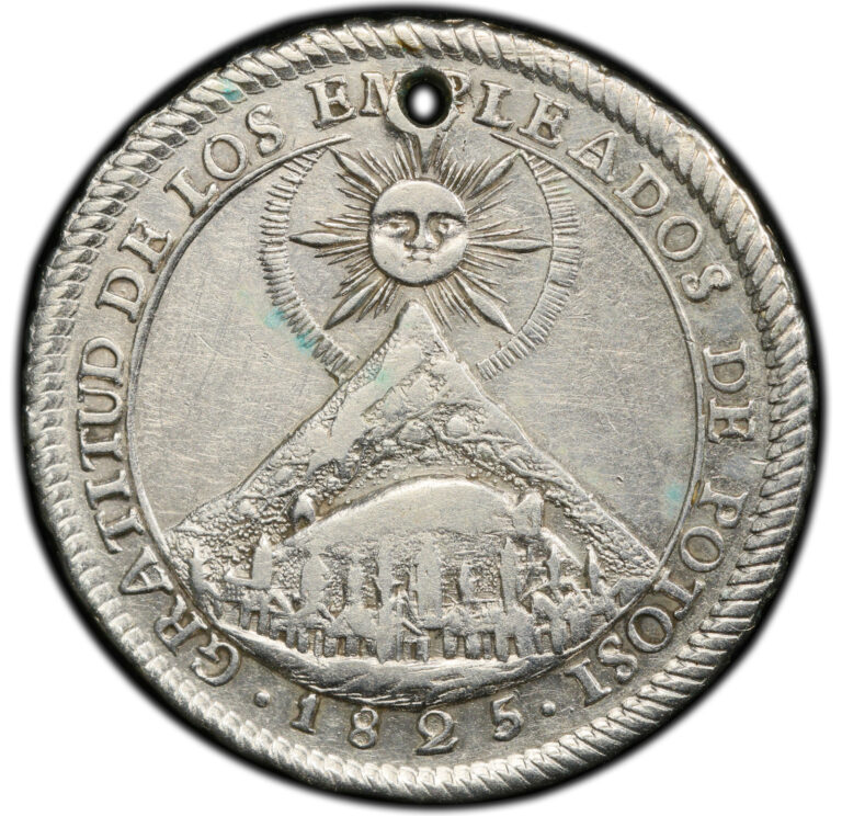 Read more about the article 1825 Bolivia Silver Liberation of Colombia 2 Reales-Sized Medal PCGS XF Details