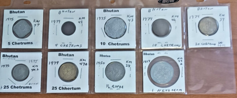 Read more about the article 9 Coins in a Bulk Lot of Bhutan Coins