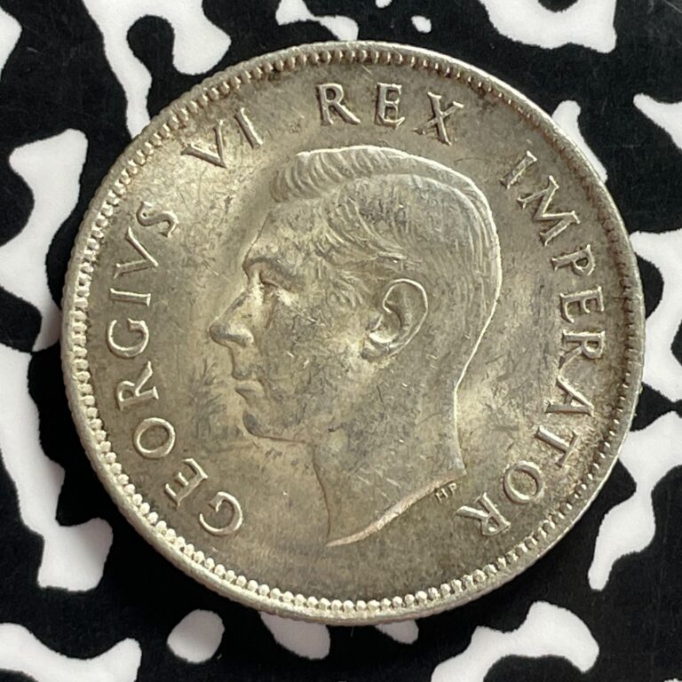 Read more about the article 1943 South Africa 2 Shillings Lot#T9699 Silver! Nice!