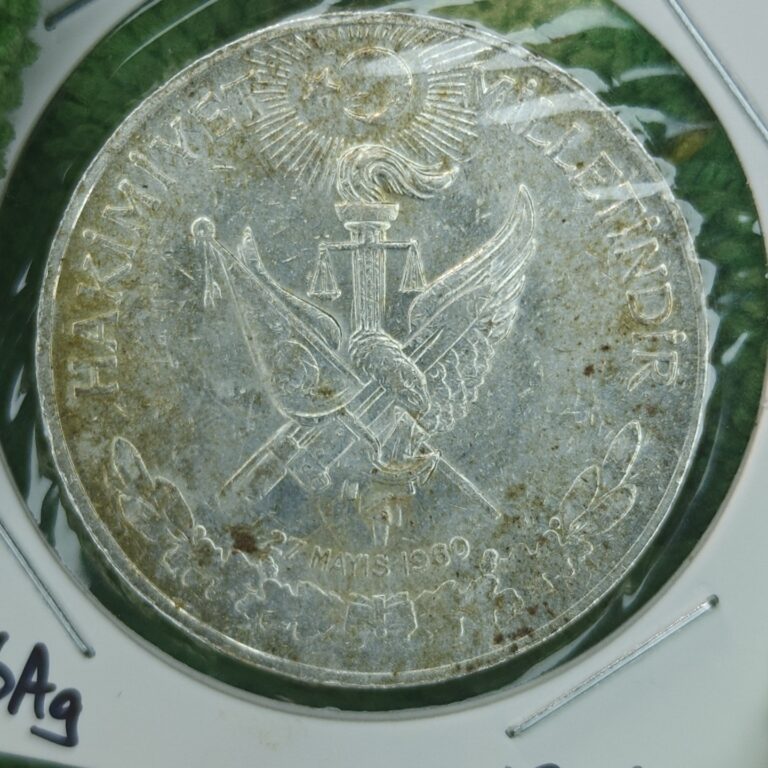 Read more about the article 1960 Turkey Silver 10 Lira