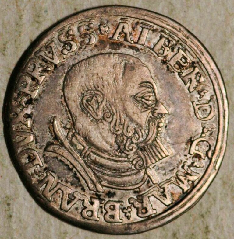 Read more about the article 1535 PRUSSIA SILESIA POLAND SILVER 3 GROSCHEN GROSZE