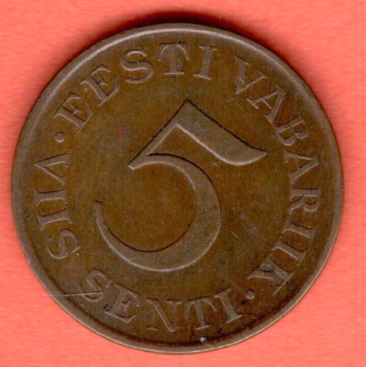 Read more about the article ESTONIA 1931 s. 5 SENTI COIN 7123