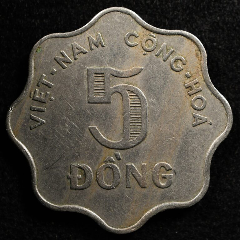Read more about the article South Vietnam 5 Dong 1966  Coin  Inv#J664