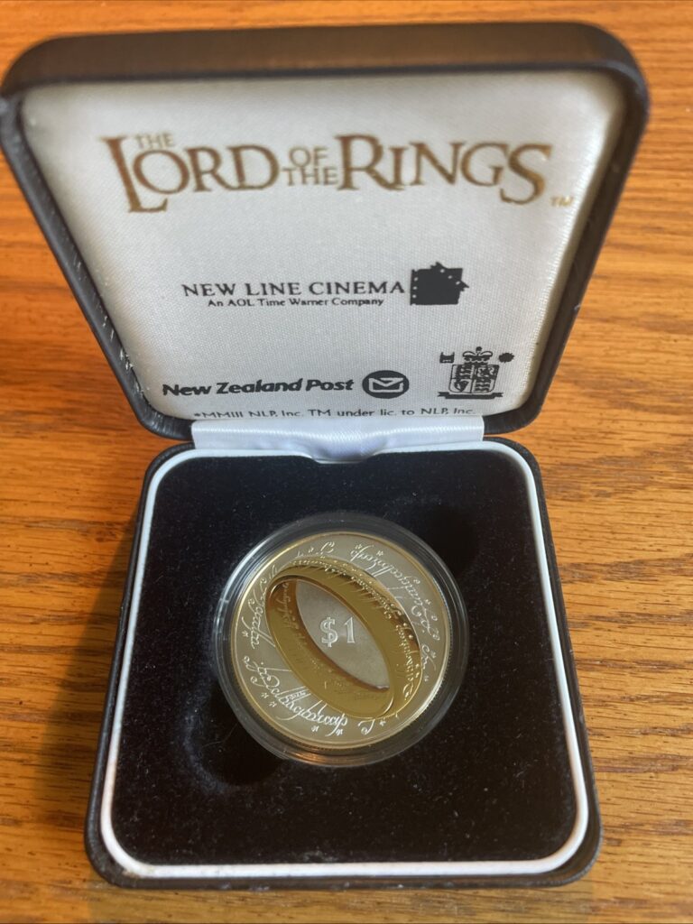 Read more about the article New Zealand – 2003 – Sterling Silver Proof Coin- Gilded Lord of The Rings