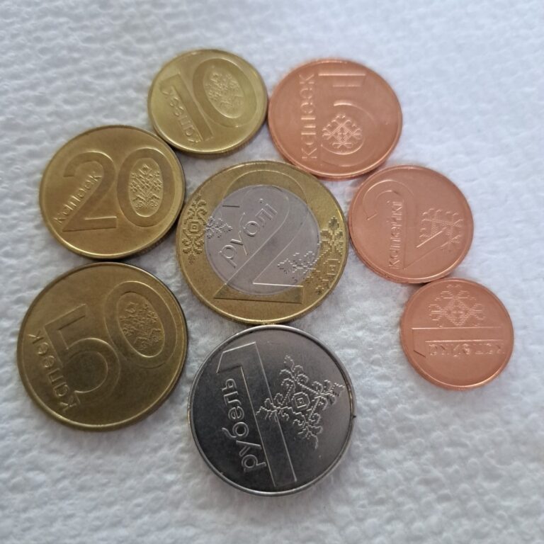Read more about the article Belarus 2009 Coins Rubles Kopeks  lot/set 8 pcs.#400a