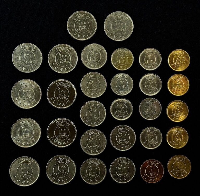 Read more about the article Kuwait Coin LOT * 1980-2012 Kuwaiti 5 10 20 50 100 FILS Coins Currency BULK LOT