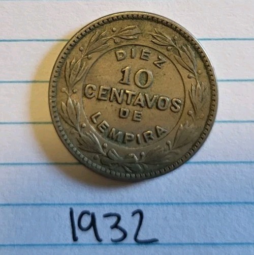 Read more about the article 1930s Honduras Centavos  Ten-1932  One-1935 and 1939  (lot of 3 coins). “L” and “G”