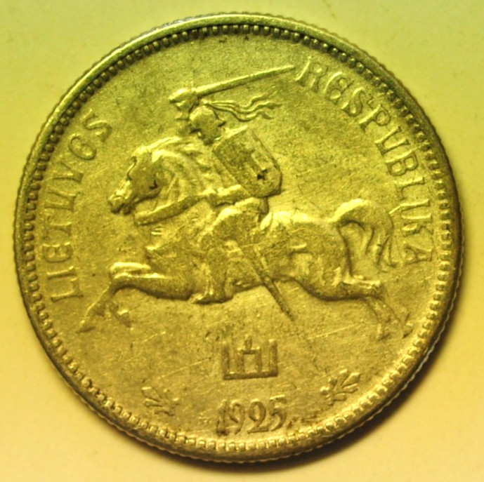 Read more about the article mw28523 Lithuania Silver 2 Litu 1925   KM#77