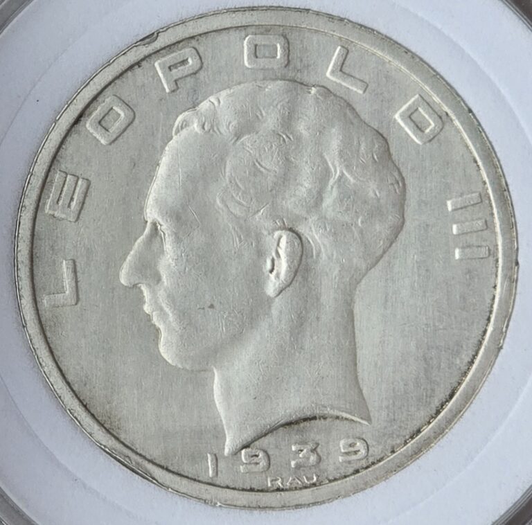 Read more about the article Belgium 1939 50 Francs Silver Coins – Dutch Reverse