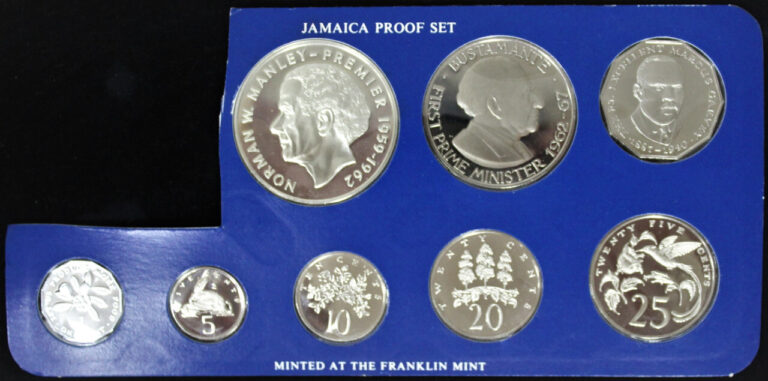 Read more about the article 1976 JAMAICA SILVER PROOF SET (PARTIAL) – 0.6044 oz. SILVER