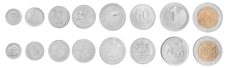 Read more about the article Georgia 1 Tetri – 2 Lari 8 Pieces Set  1993-2006  KM #76-94  Mint