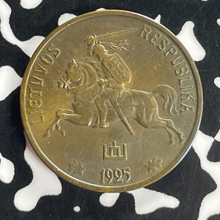 Read more about the article 1925 Lithuania 10 Centu Lot#T8025 High Grade! Beautiful!