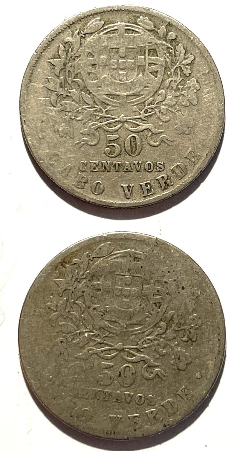 Read more about the article Cape Verde  Cabo Verde 1930 50 Centavos 2 coins