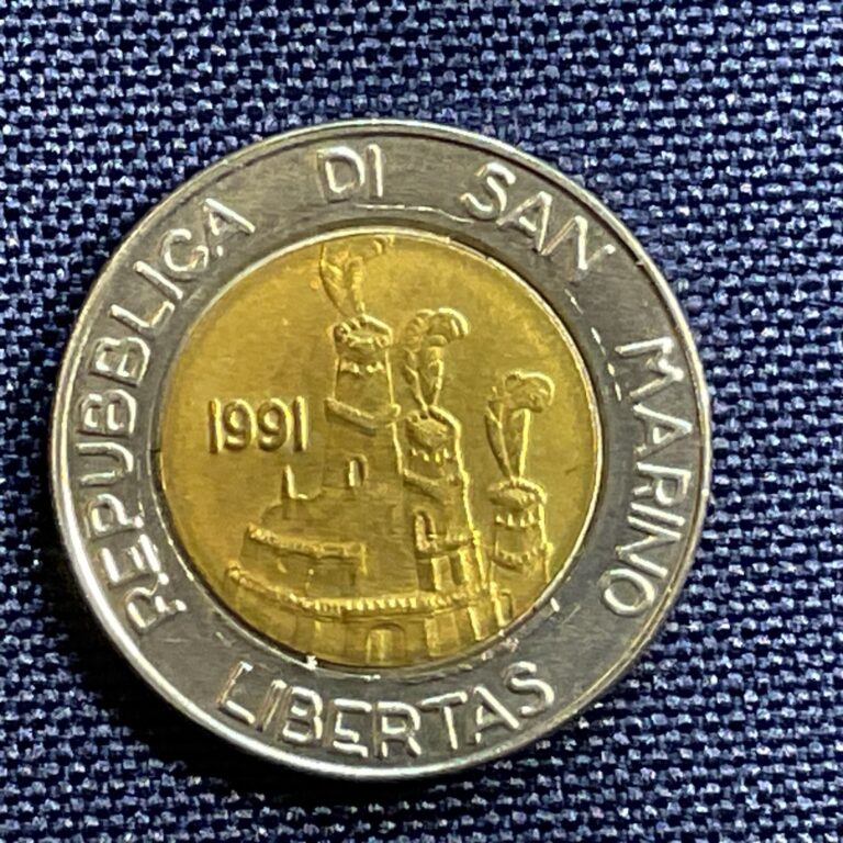 Read more about the article San Marino 1991 500 Lire  KM#269. world coin