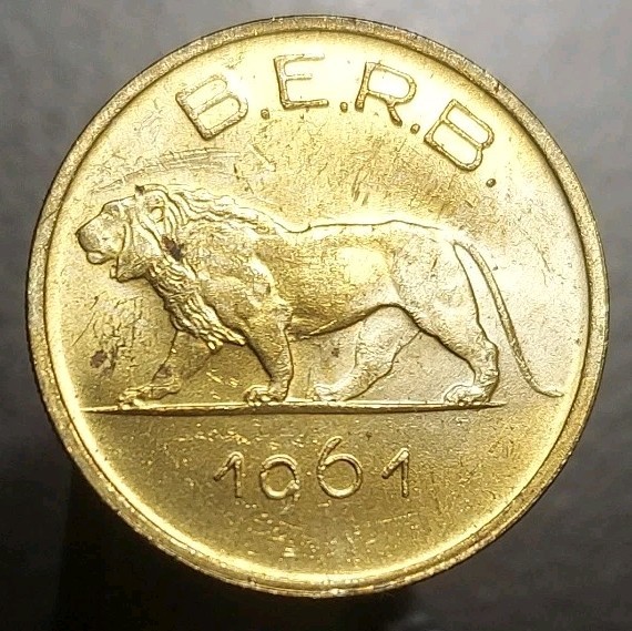 Read more about the article 1961 Rwanda Burundi 1 franc AU Coin Lion Thematic Africa African KM 1