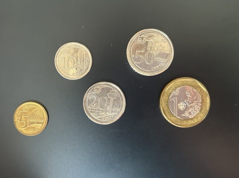 Read more about the article Singapore Coins Circulated Lot 5  10  20  50 Cents  1 Dollar