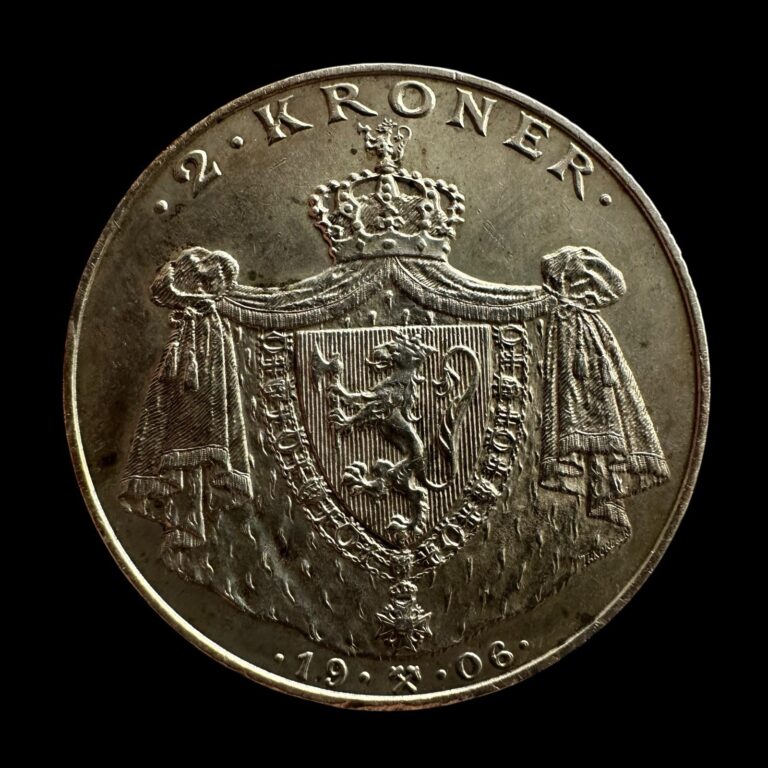 Read more about the article Norway 2 Kroner 1906 Silver Coin- XF