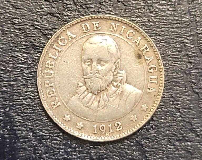 Read more about the article 1912 H 10 Centavos De Cordoba XF Silver