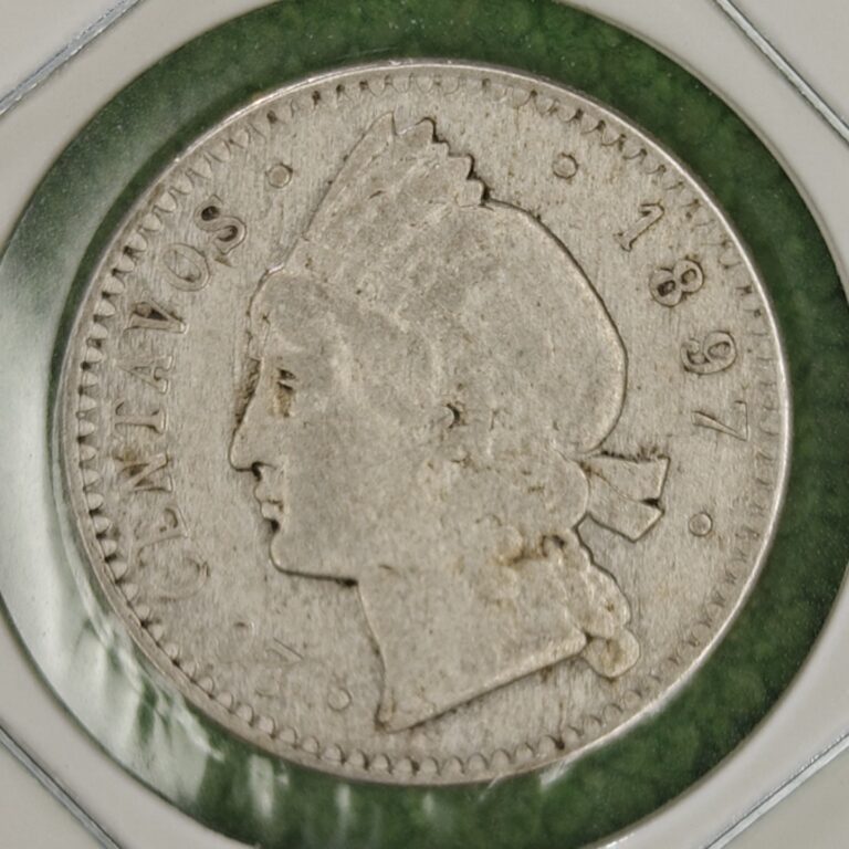 Read more about the article 1897 Dominican Republic Silver 20 Centavos