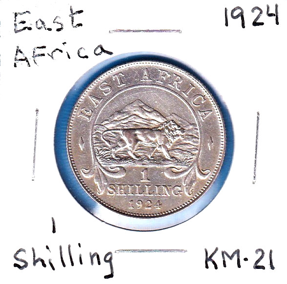 Read more about the article 1924 East Africa 1 Shilling (KM-21) .0625 ASW Silver!!!