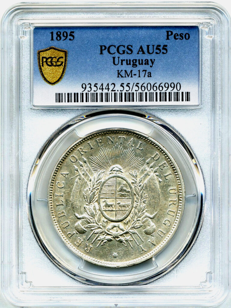 Read more about the article 1895 Peso Uruguay – PCGS AU55