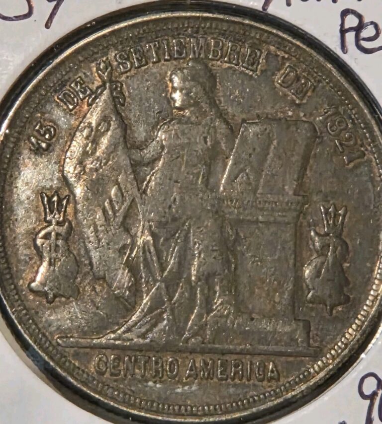 Read more about the article 1887 Honduras Standing Liberty Un Peso Triangle Silver Coin – Rare