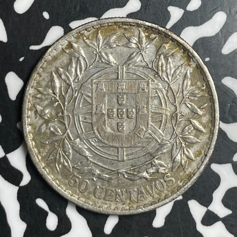 Read more about the article 1912 Portugal 50 Centavos Lot#T6711 Silver!