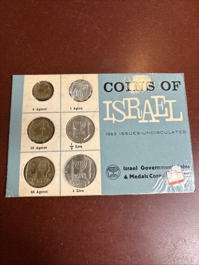 Read more about the article 1963 Uncirculated Coins of Israel Six Coin Set Original Mint Packaging FREE SHIP
