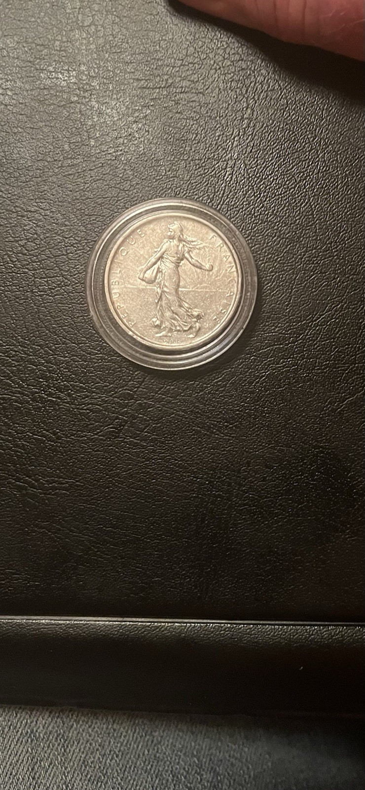 Read more about the article FRANCE 5 FRANCS 1963 SILVER COIN   KM # 926   ASW .3221 oz.