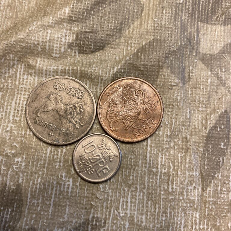 Read more about the article 1970 NORWAY 2 Ore  1962 50 Ore  1967 10 Ore- 3 Coins – Norway