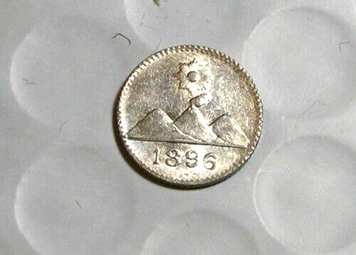 Read more about the article 1896 Guatemala 1/4 Real Silver BU # 5503