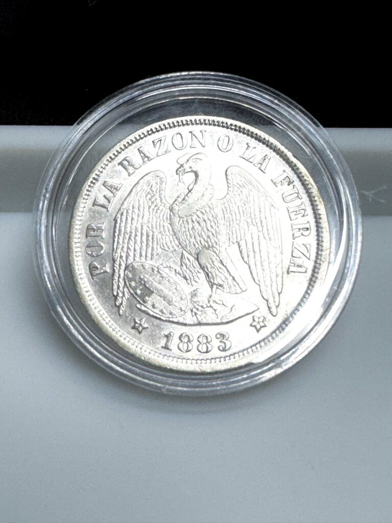 Read more about the article 1883 Chile 🇨🇱 Silver Peso (A2159)