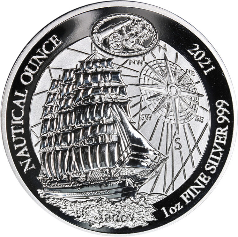Read more about the article 2021 Rwanda 1 Ounce Silver 50 Francs Proof SEDOV Nautical Ounce OGP COA – STOCK