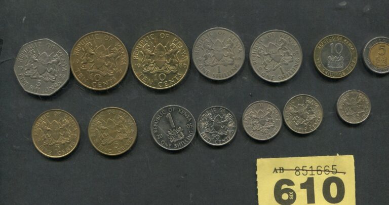Read more about the article Set of  14    coins   of    Kenya