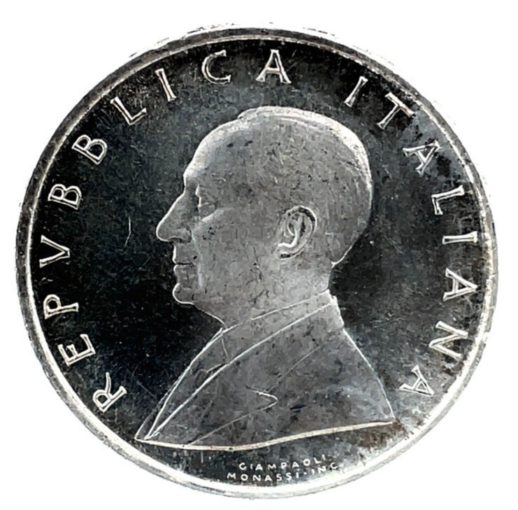 Read more about the article Italy  1974R PL Proof Like  500 Lire Guglielmo Marconi 0.835 Silver Coin KM 103
