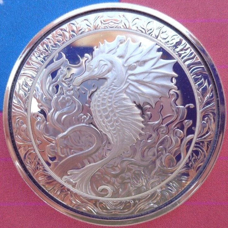 Read more about the article 2023 Samoa SEAHORSE 2 Tala BU coin .999 fine silver