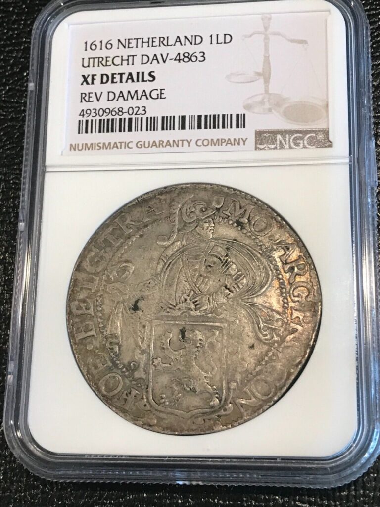 Read more about the article NGC XF DETAILS 1616 NETHERLAND 1 DAALDER $1 UTRECHT DAV-4863 SILVER COIN-SEP225