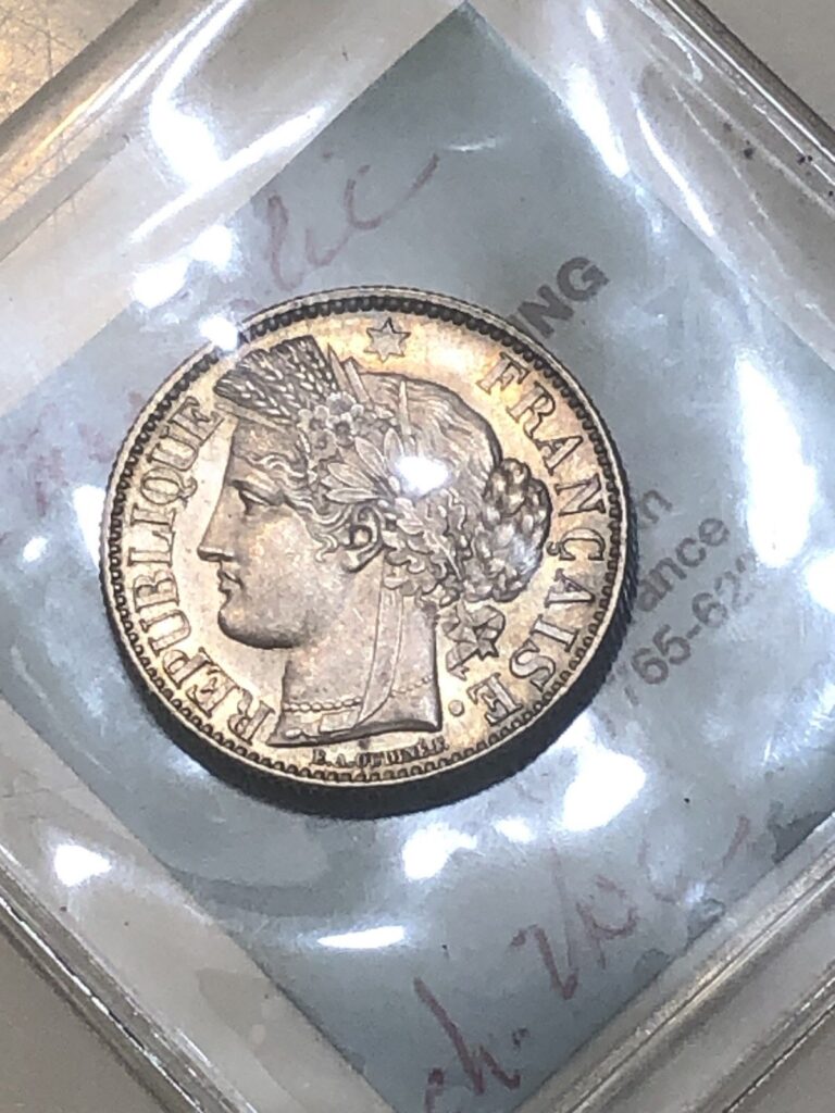 Read more about the article 1851 A 2 Francs Silver Coin Really Pretty Piece