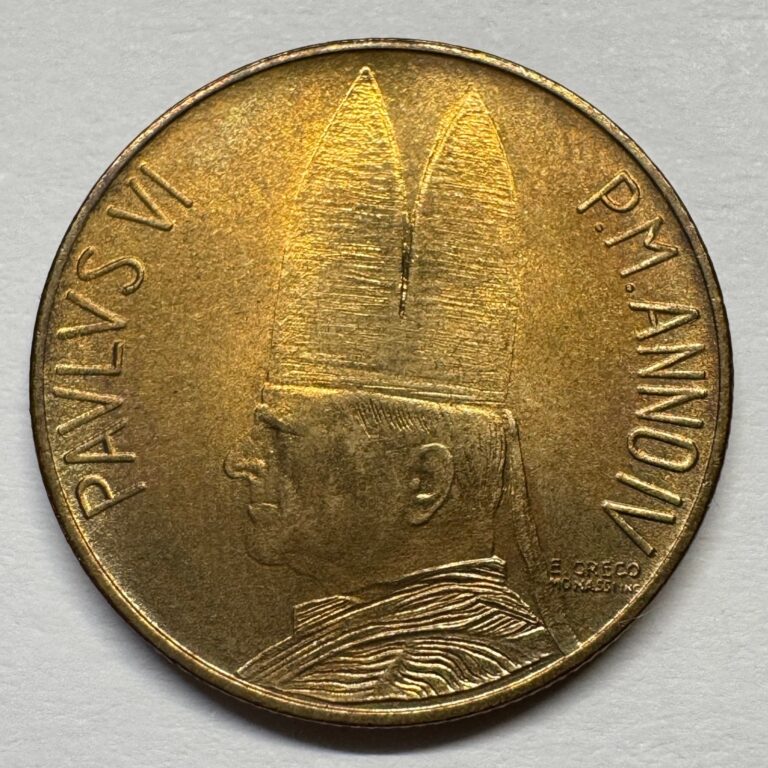 Read more about the article 1966 Vatican City 20 Lire – Coin #C-053