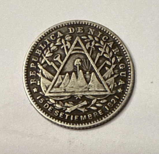 Read more about the article 1887-H Nicaragua 10 Centavos- KM#6 – 80% Silver    Nice coin    FREE SHIPPING ￼