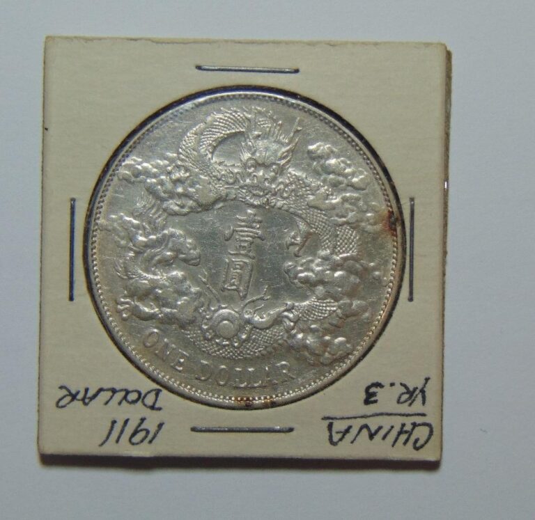 Read more about the article CHINA YEAR 3 Silver Dollar Empire Dragon Coin BU?