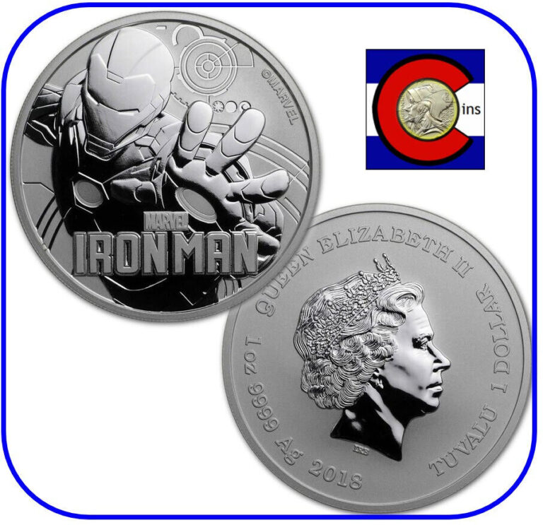 Read more about the article 2018 Tuvalu Marvel Iron Man 1 oz 0.9999 Silver Coin in Mint Capsule