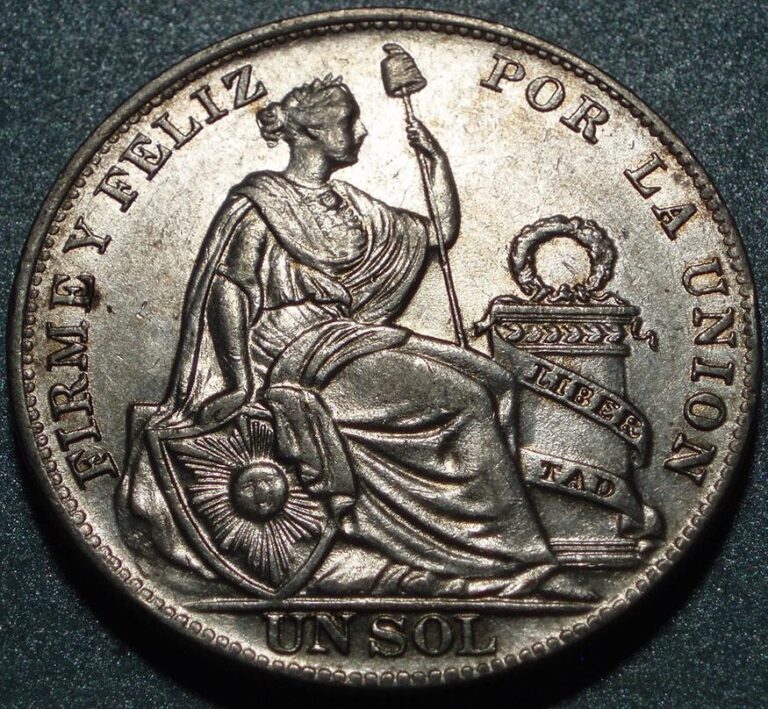 Read more about the article 1934 REPUBLIC of PERU Lightly Circulated CROWN Size SILVER Lima Mint “ONE SOL”