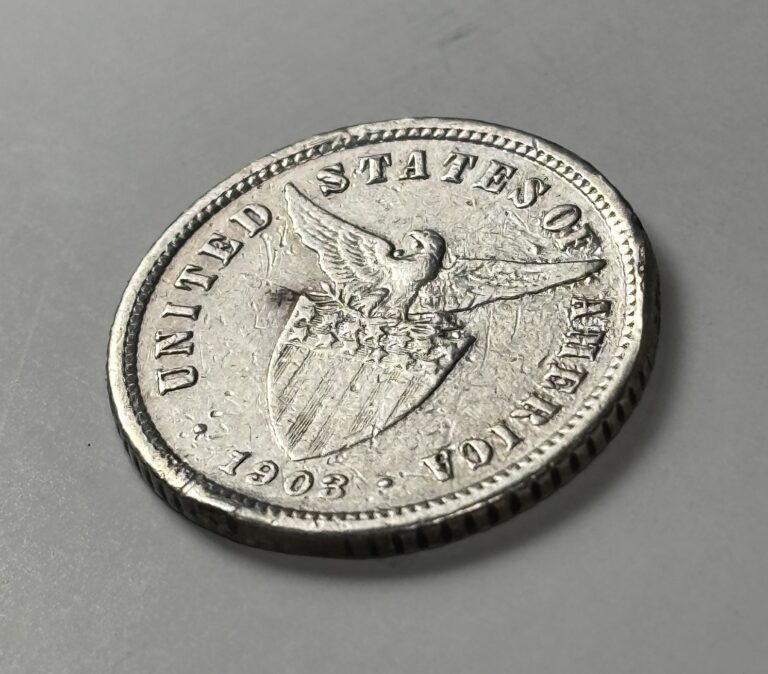 Read more about the article 1903 U.S. Philippines Ten Centavos Silver Coin KM# 165