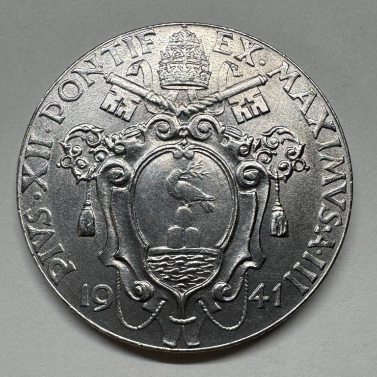 Read more about the article 1941 Vatican City 1 Lira Pope Pius XII – Coin #C-059