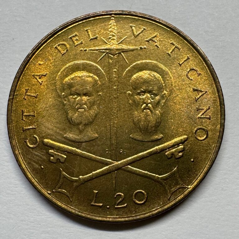 Read more about the article 1967 Vatican City 20 Lire – Coin #C-053